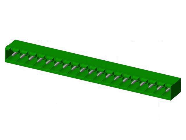 Connector: ontkoppelbare terminal strip; contact; mannelijk Connector: ontkoppelbare terminal strip; contact; mannelijk